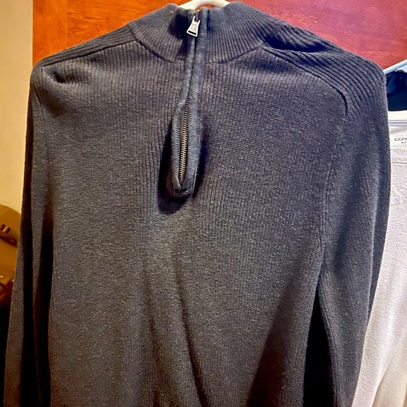 Express men’s knit heavy duty, crewneck, half zip up sweater, size large - Picture 1 of 2